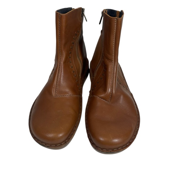 NAOT Women's 42/ 11 Cetona Double Zip Bootie Brown Leather - Picture 5 of 9